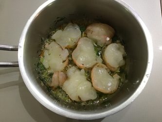 canapé langouste poireau