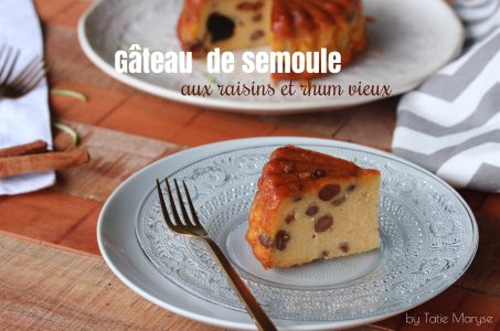 gâteau de semoule arômes de la pâtisserie antillaise
