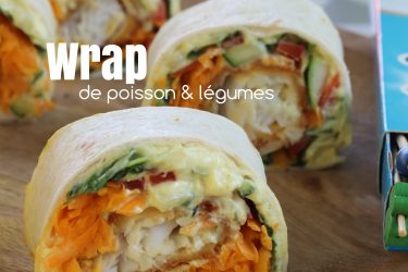 wrap poisson et légumes
