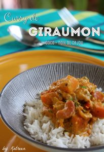 curry de giraumon coco cajou légumes antillais