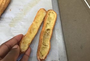 Éclair au citron meringué