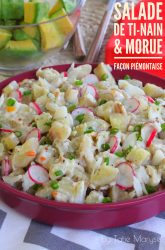 Salade de ti-nain facon piemontaise manger local cuisson des légumes antillais