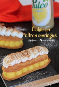 Éclair au citron meringué