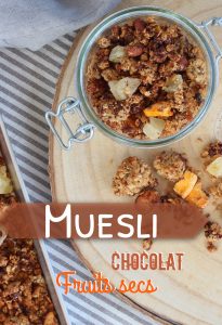 Muesli chocolat fruits secs Antilles