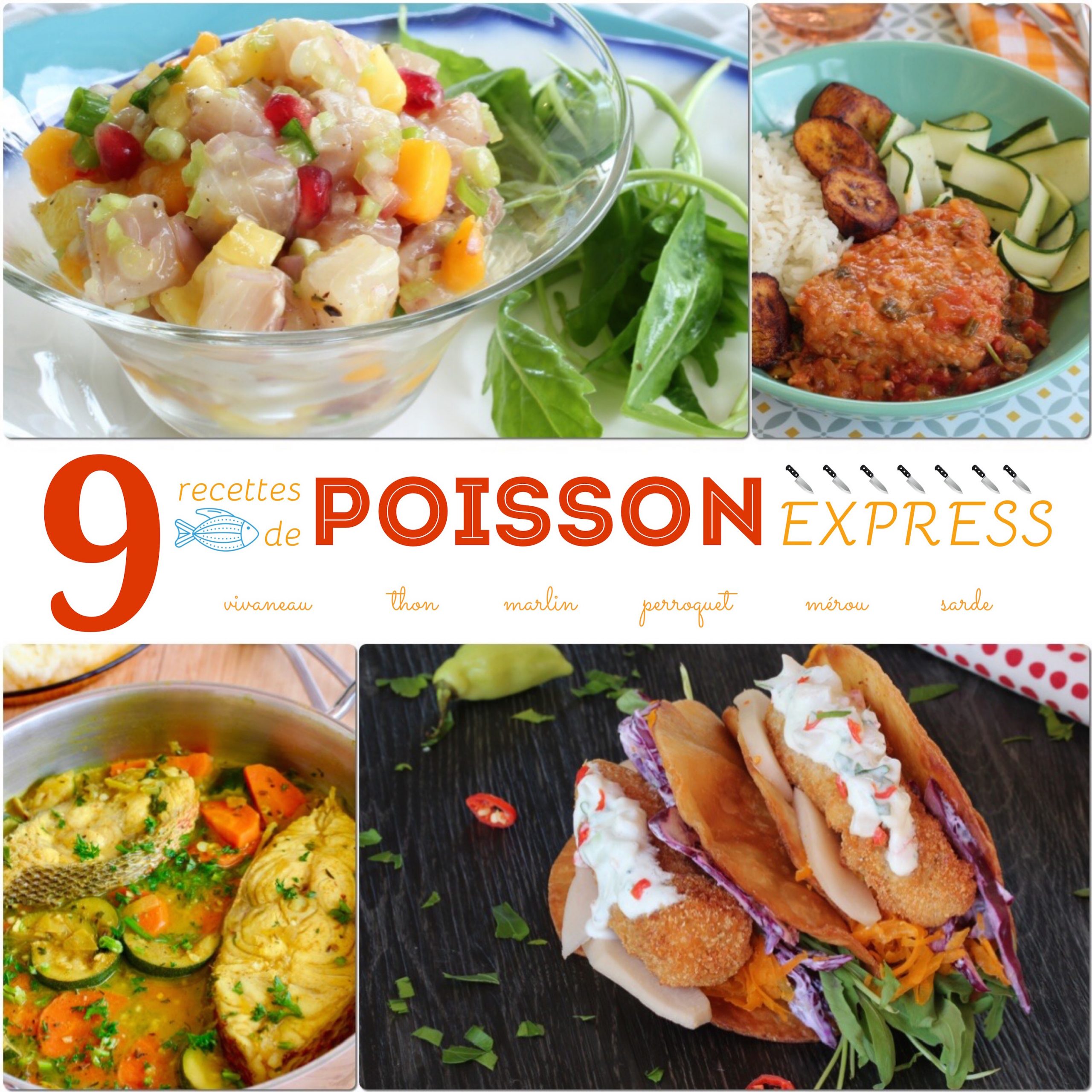 9 recettes de poisson express