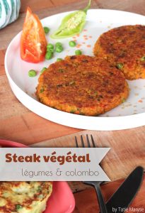 steak végétal antillais au colombo