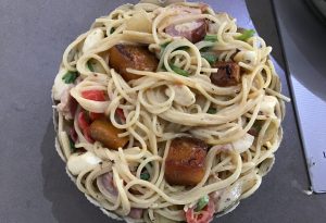 Spaghettis au four spaghetti pie PANZANI