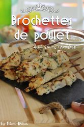 brochettes de poulet sauce laitière créole