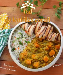 dal de lentilles corail créole