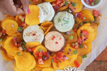 nachos de patate douce créole