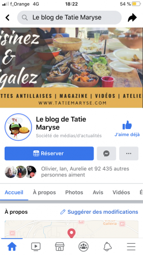 Facebook Tatie Maryse