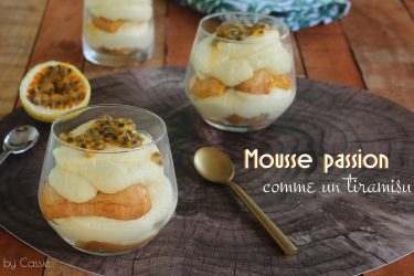 mousse passion façon tiramisu