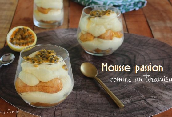 mousse passion façon tiramisu