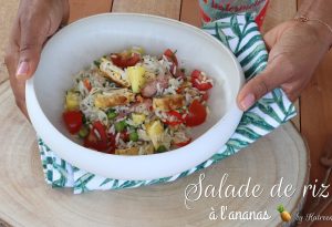 salade de riz à l'ananas