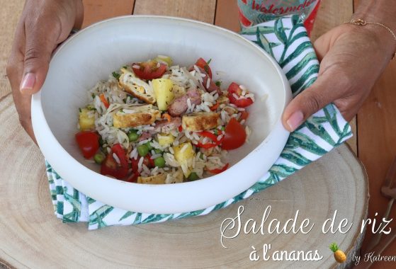 salade de riz à l'ananas