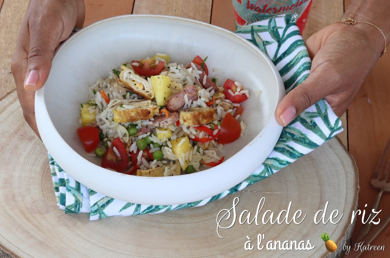 salade de riz à l'ananas