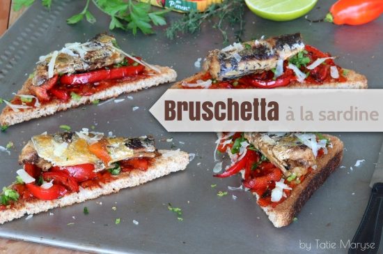 bruschetta à la sardine