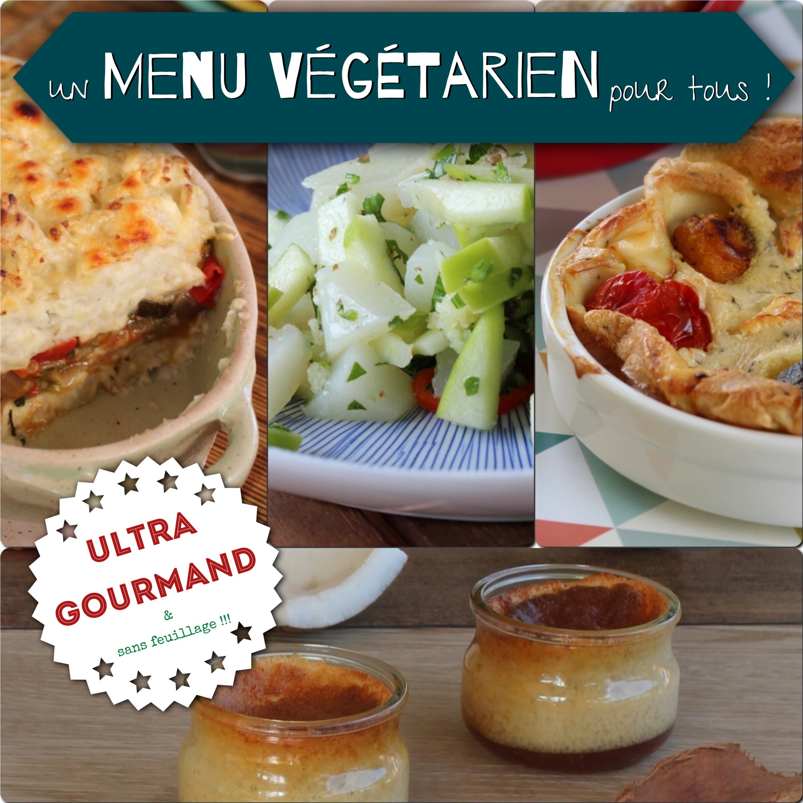 Menu végétarien antillais ultra gourmand