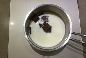 Panna cotta chocolat praliné