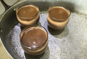 Panna cotta chocolat praliné