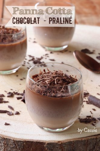 Panna cotta chocolat praliné