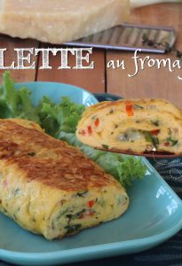 Omelette au fromage et aux herbes recettes avec peu d'ingrédients