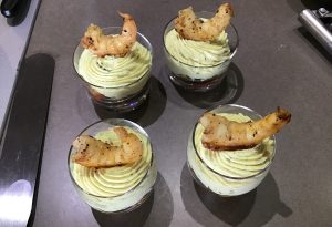 verrine crevette mousse coco curry