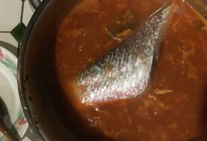 soupe de poisson à la tomate