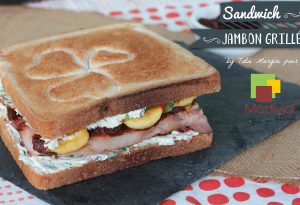 Sandwich jambon grillé et banane frite Madivial