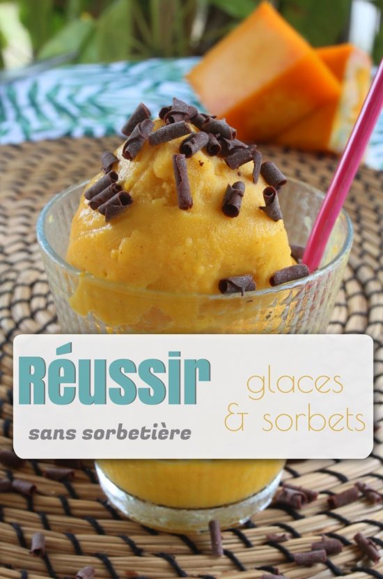 sorbet et glace sans sorbetière