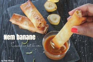 nems banane caramel lait de coco