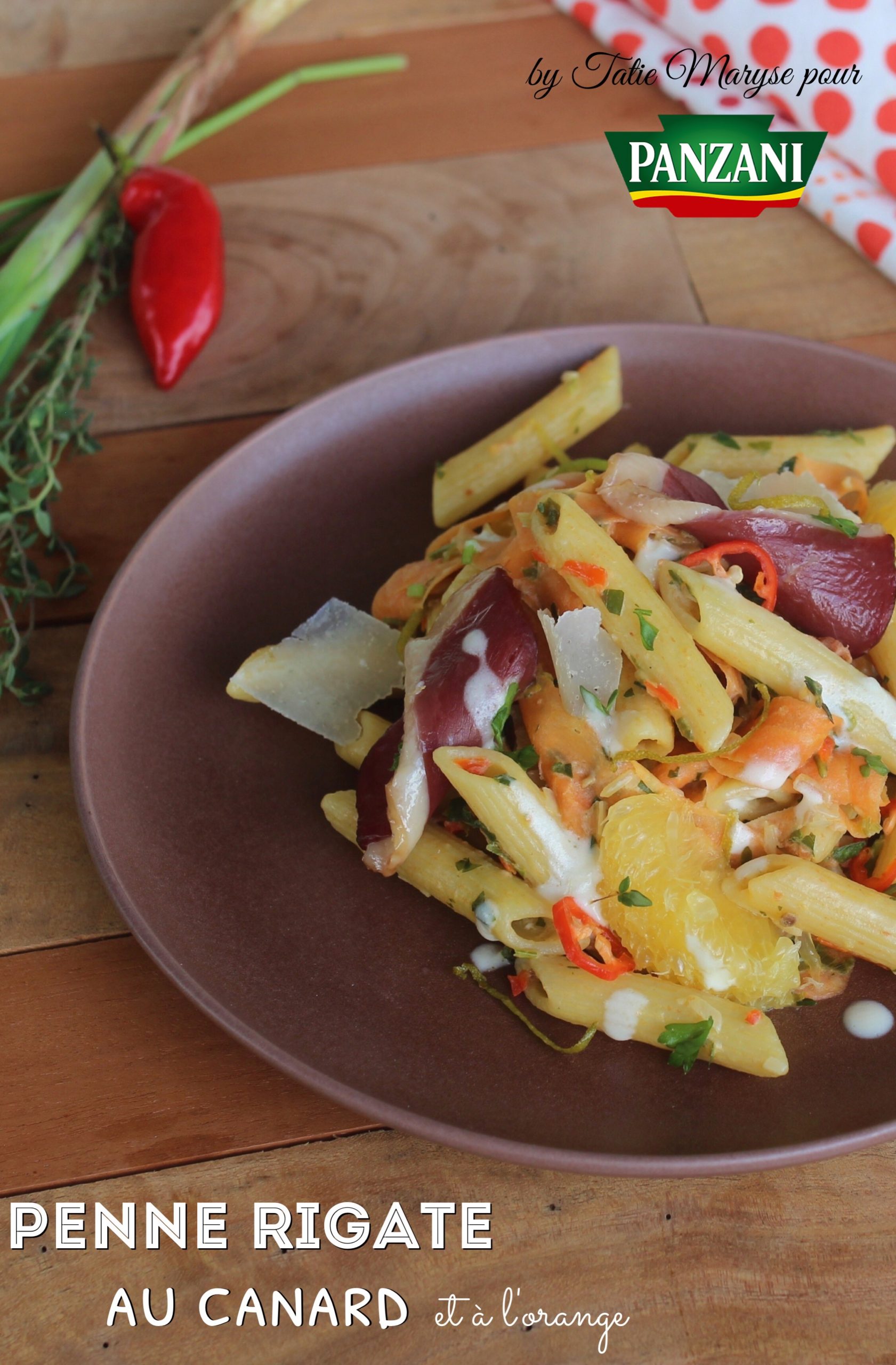 Penne rigate au canard et à l'orange PANZANI