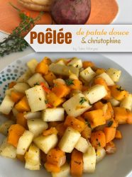 poêlée de patate douce christophine