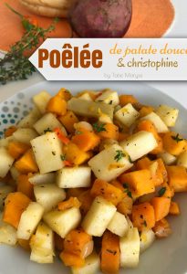 poêlée de patate douce christophine