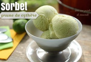 sorbet à la prune de cythère