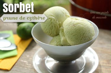 sorbet à la prune de cythère