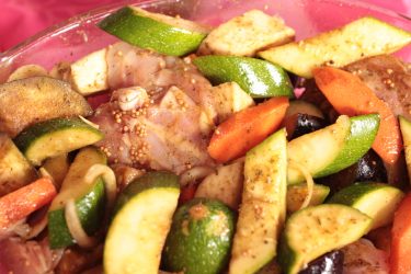 poulet et légumes aux épices