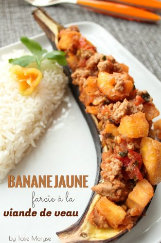 Banane farcie à la viande