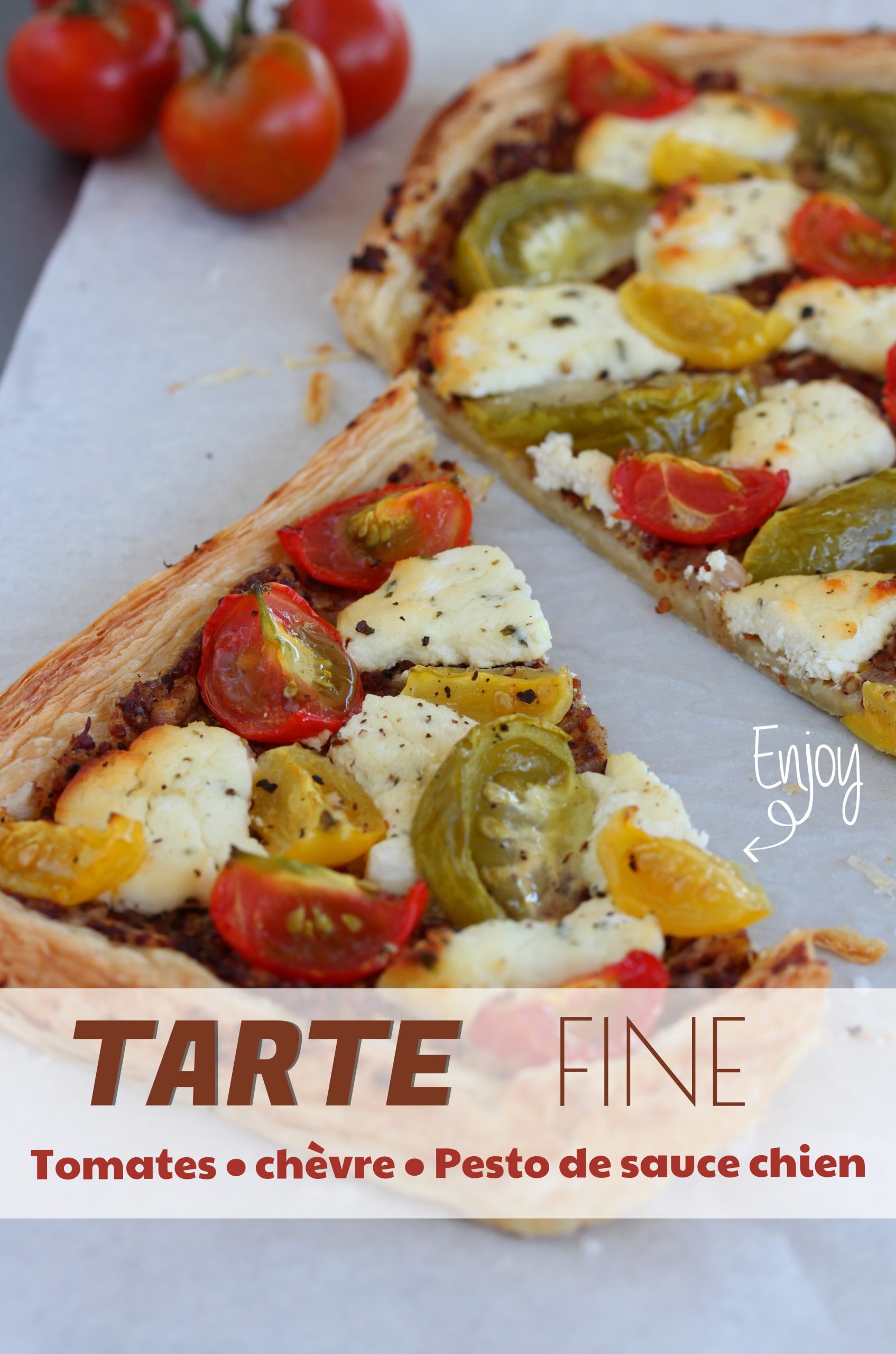 tarte fine tomate chèvre