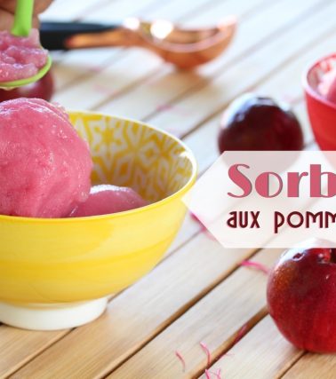 Recette du SORBET aux pommes d'eau - by Cassie