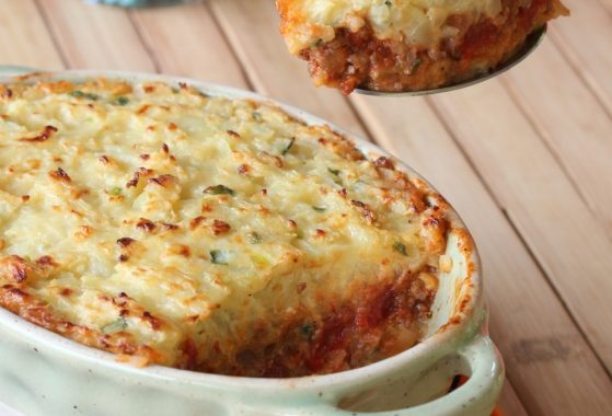 Parmentier papaye verte