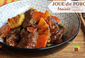 joue de porc braisée ananas