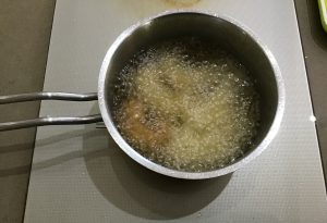 friture crevettes panées
