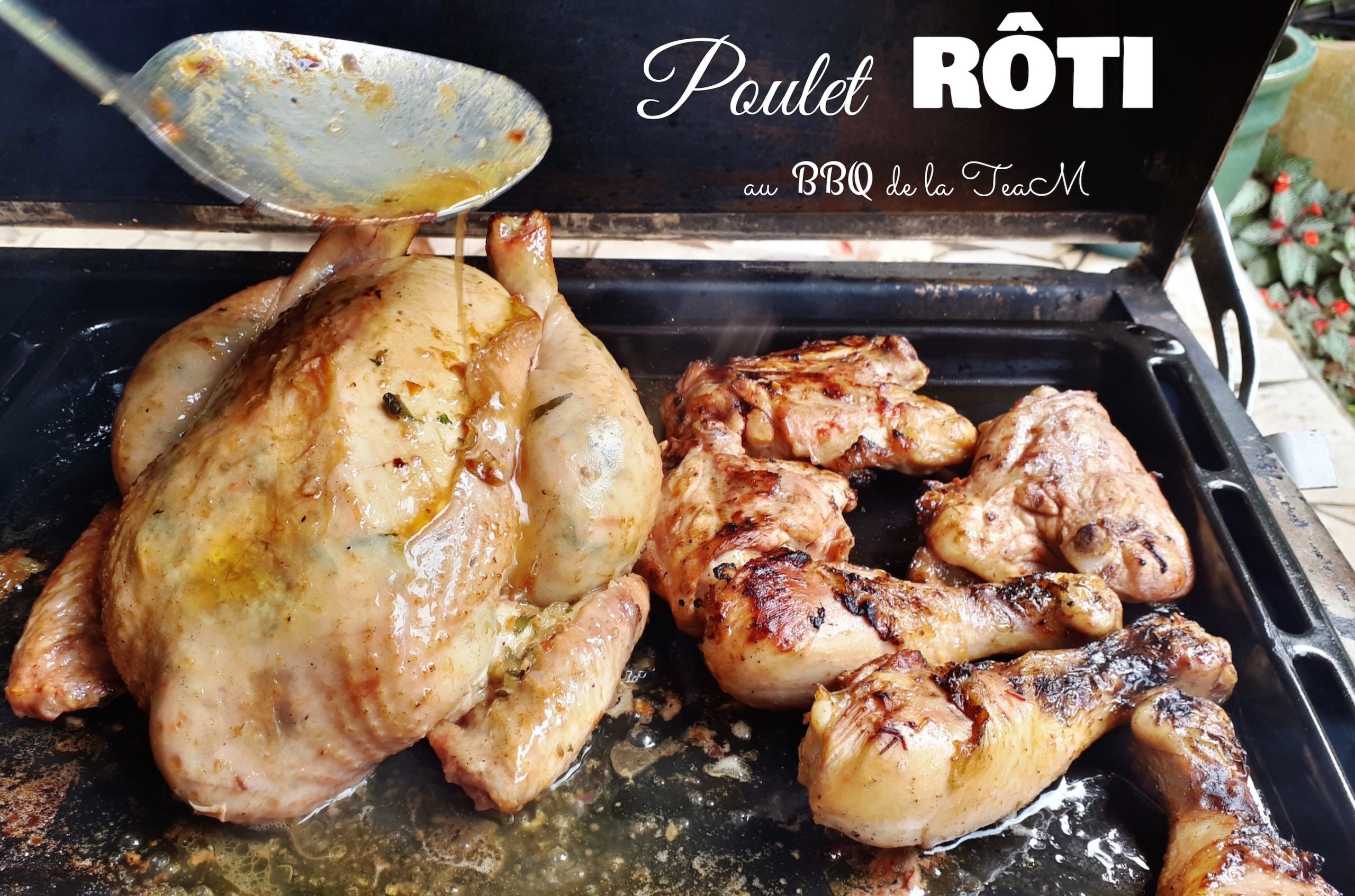 poulet rôti cuisson au barbecue