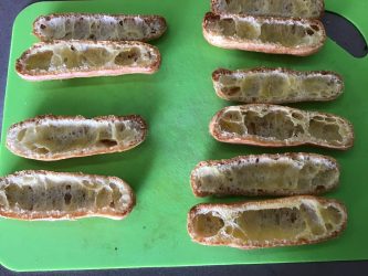 Salambo éclairs au crabe apéritifs