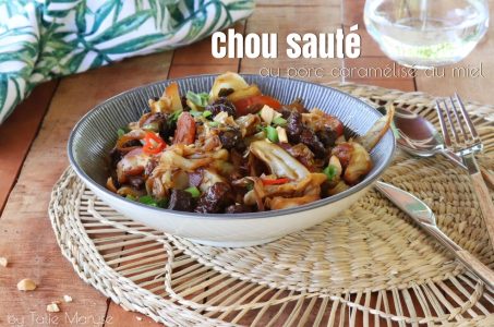 chou sauté au porc caramélisé au miel programme des ateliers