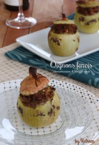 oignons farcis aux champignons