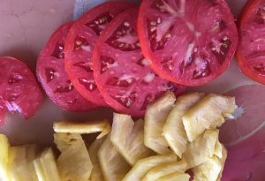 tarte ananas tomate antillaise