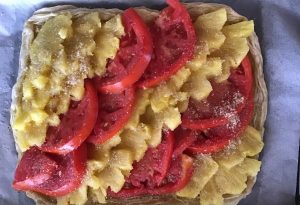 tarte ananas tomate