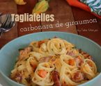 pâtes carbonara de giraumon